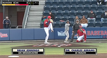 UIC Baseball players