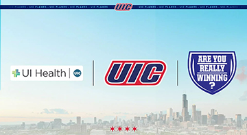 UI Health Inaugural Uniform Patch Partner with UIC Athletics