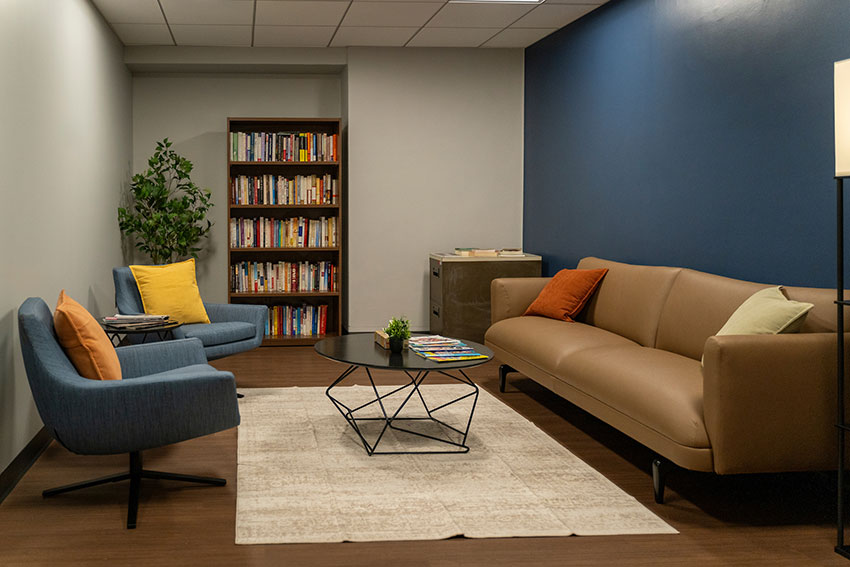 The newly remodeled EAP counseling space.