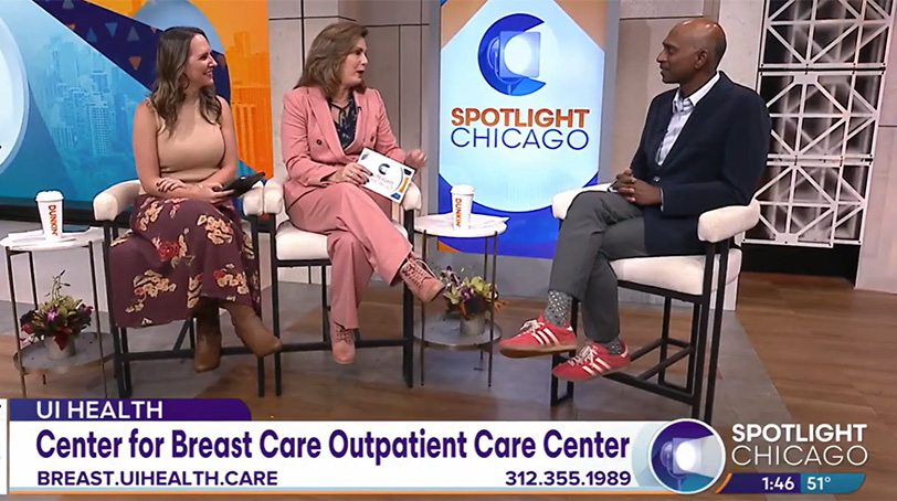 Dr. VK Gadi sits down with WGN’s Spotlight Chicago program to discuss innovations in screening and treatment for breast cancer