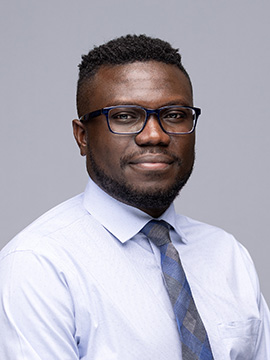 Headshot of Alex Sarpong, Maxillofacial Prosthodontist, Oral and Maxillofacial Surgery